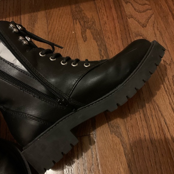 Steve Madden officer combat ankle lace up boots - Picture 3 of 6